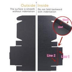 4x4x2 inches Small Shipping Boxes Set of 100 – Black Mailer Corrugated Cardbo…