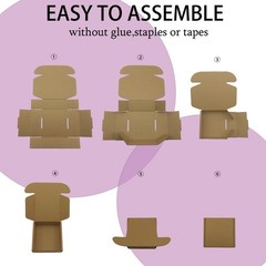 13x11x2 inches Shipping Boxes Set of 24, Brown Corrugated Mailing Cardboard Box