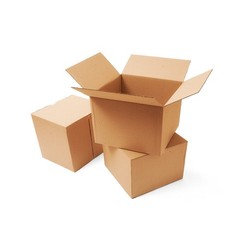 25 18 1/2×12 1/2×10 Kraft Brown Corrugated Shipping Boxes 32 ECT Single-Wall New