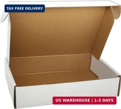 7x5x2 inches Small Shipping Boxes Set of 50 – White Mailer Corrugated Cardboard
