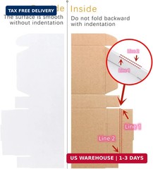 7x5x2 inches Small Shipping Boxes Set of 50 – White Mailer Corrugated Cardboard