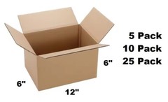 Lot of 12x6x6 Cardboard Paper Box Mailing Packing Shipping Box Corrugated Carton