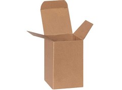 3 x 3 x 6 Heavy Duty Kraft Reverse Tuck Folding Shipping Cartons 250/Case