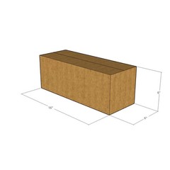 20 16x6x6 Kraft Brown Corrugated Shipping Boxes 32 ECT Single-Wall New