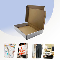 White 13X9X2 Inch Shipping Boxes Pack of 25, Corrugated Cardboard Boxes for Smal
