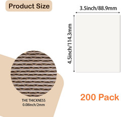 Corrugated Cardboard Sheets 3.5×4.5 Packing Inserts 200 Pack