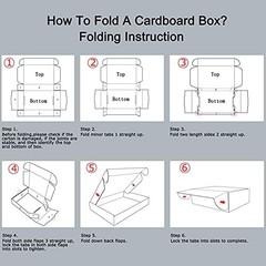RLAVBL 4x4x2 Shipping Boxes Set of 100, White Small Corrugated Cardboard Box, Ma