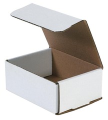White Corrugated Cardboard Mailing Boxes, 11 1/2 x 3 1/2 x 3 1/2, Pack of 50, Cr