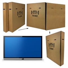 Adjustable TV Moving Box Flat Panel TVs Up to 70 Inch Safe Packing Storage New