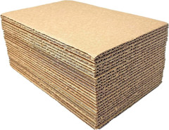25 7.5X7.5 Cardboard Corrugated Pads Inserts 45 RPM Filler Sheet 7.5 X 7.5