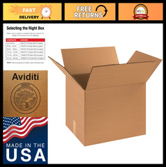Medium Double Wall Shipping Boxes 18″x14″x12″ – 15-Pack Corrugated Cardboard for