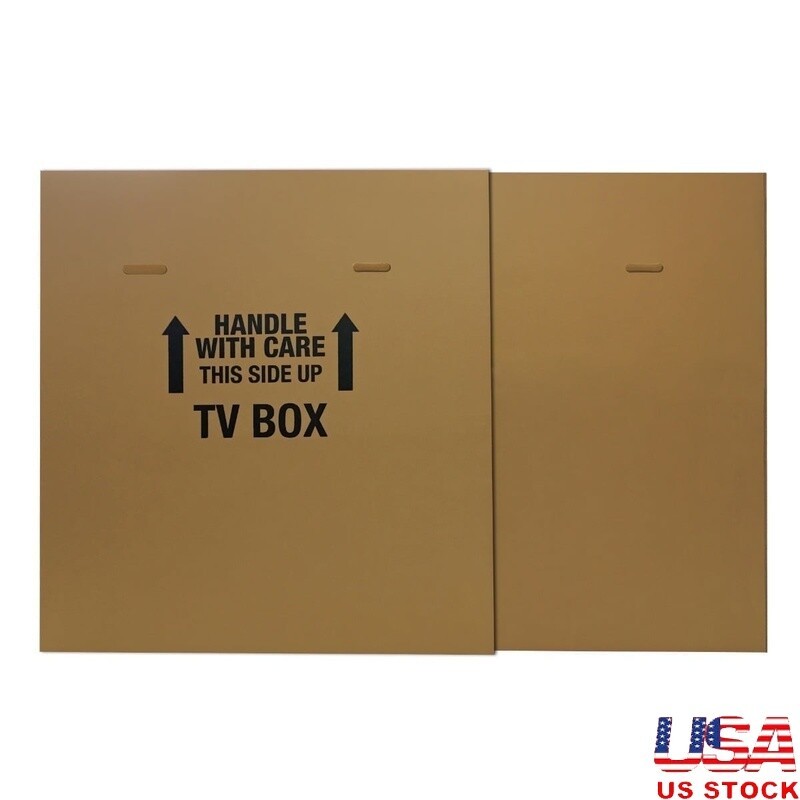 Adjustable TV Moving Box Flat Panel TVs Up to 70 Inch Safe Packing Storage New