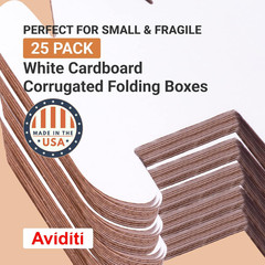 Shipping Boxes Medium 11.75″L X 7.25″W X 4.75″H 25-Pack – Corrugated Cardboard B