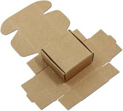1.45X1.45X0.78 Inch Mini Brown Aircraft Cardboard Jewellery Boxes Square Gift Wr