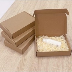 （7.8 x 5.5 x 1.5 in）transport box, brown corrugated cardboard box mailing bag