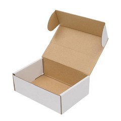 100 6x4x2 White Corrugated Shipping Mailer Packing Box Boxes for Fedex, UPS