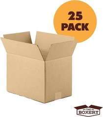 16″x12″x8″ Brown/Kraft Corrugated Cardboard Shipping Boxes 25-Pack Mailing