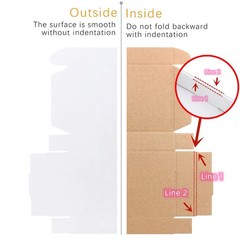 8x6x2 inches Small Shipping Boxes Set of 25 – White Mailer Corrugated Cardboa…