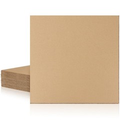 25 Pack 12×12 In Flat Corrugated Cardboard Sheets Inserts Mailers Backing