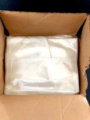 9 LB BOX OF 002 MIL 10X12 PLASTIC BAGS APPROX 400+ BAGS