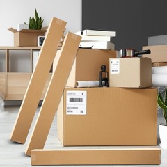 5 Pcs Tall Golf Club Shipping Boxes 4″x4″x40″ Corrugated Cardboard Storage for M