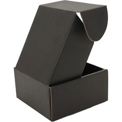 4x4x2 inches Small Shipping Boxes Set of 100 – Black Mailer Corrugated Cardbo…