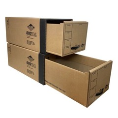 UOFFICE Quick Stack Drawer File Boxes, 24″ x 12.5″ x 10.5″, 2 Pack