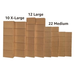 UBMOVE Smart Moving Bigger Boxes (4 Room) 44 Moving Boxes & Packing Supplies