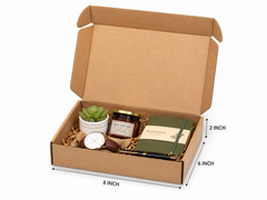 Supplyhut 8x6x2 Inch Corrugated Shipping Mailer Box 3 Layer Durable Packaging