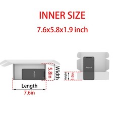 8x6x2 inches Small Shipping Boxes Set of 25 – White Mailer Corrugated Cardboa…