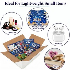 Shipping Boxes 9x6x3 Set of 40, White Corrugated Packaging Boxes, Lightweight…