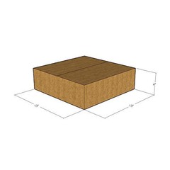 10 13x13x4 Kraft Brown Corrugated Shipping Boxes 32 ECT Single-Wall New