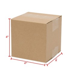 100 Pack 4x4x4 Inches Shipping Boxes Corrugated Boxes Small Paper Boxes Mailers