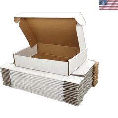 7x5x2 inches Small Shipping Boxes Set of 50 – White Mailer Corrugated Cardboa…