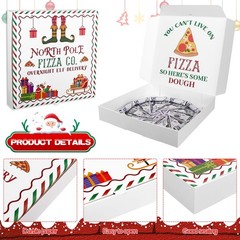 5 PCS 10×10 Inch Christmas Money Box Cash Pizza Gift Shaped Surprise Holder