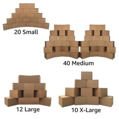 UBMOVE 7 Room Economy Moving Kit 82 Moving Boxes & Boxing Supplies
