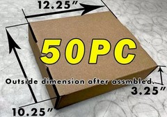 50 Pieces 12″ x 10″ x 3″ Corrugated Mailer Shipping Boxes – *LOCAL PICK UP ONLY*