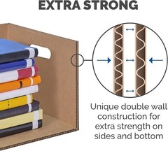 Small Classic Moving Boxes Set – Reinforced Handles, Easy Assembly, 15x12x10