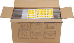 6X4X1 Inches Shipping Boxes Set of 50, White Corrugated Cardboard Box Literature