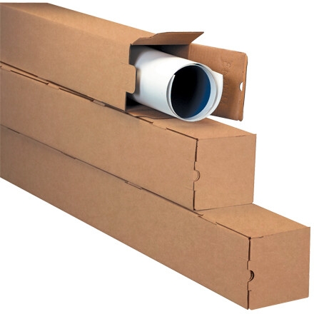 Kraft Square Mailing/Shipping Tubes 3 x 3 x 48″ ECT-32B 25/Case