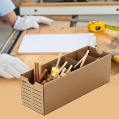 Parts Bins with Dividers, Cardboard Storage Boxes, Pantry Organizer Boxes, Pa…
