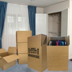 UBMOVE 6 Room Wardrobe Kit 58 Moving Boxes & Shipping Supplies