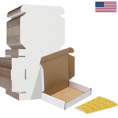 Versatile 6x4x1 Corrugated Shipping Boxes Set of 30 – Ideal for DIY and Mailings