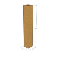 15 6x6x40 Kraft Brown Corrugated Shipping Boxes 32 ECT Single-Wall New