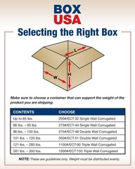 BOX USA 11 x 11 x 5 Corrugated Cardboard Boxes, Flat 11L x 11W x 5H, Pack of 25