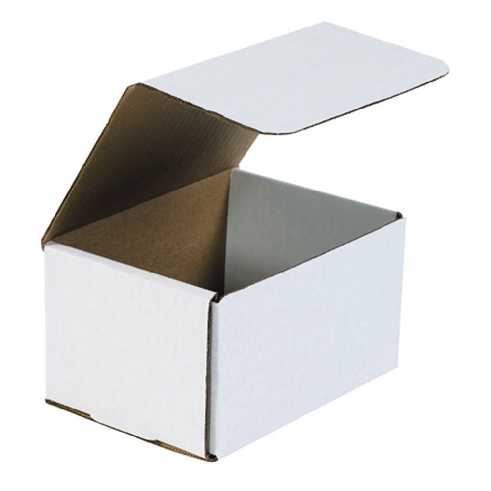 50 of 6″ x 3 5/8″ x 2″ Small White Cardboard Carton Mailer Shipping Box Boxes