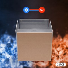 20-Pack Kraft Insulated Shipping Boxes 12 × 10 × 8 in Collapsible 200kg Load