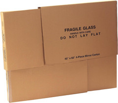 BOX USA Moving Box 40″L X 3 1/2″W X 60″H, 1-Pack TV Sized Corrugated Cardboard B