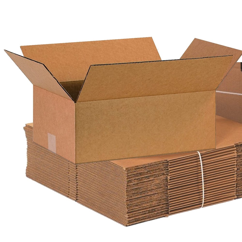 BOX USA 16 x 10 x 6 Corrugated Cardboard Storage Boxes, Medium 16″L x 10″W x …