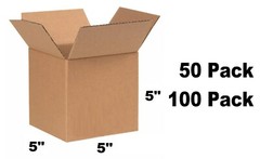 Lot of 50/100 5x5x5 Cardboard Paper Box Mailing Packing Shipping Corrugated Box
